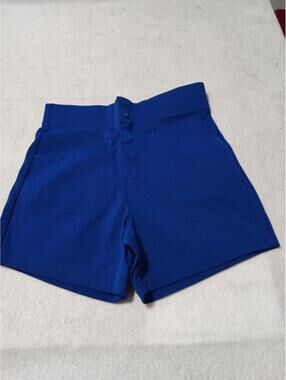 By Bike Men’s High‑Waisted Performance Shorts Blue Size 30–32
